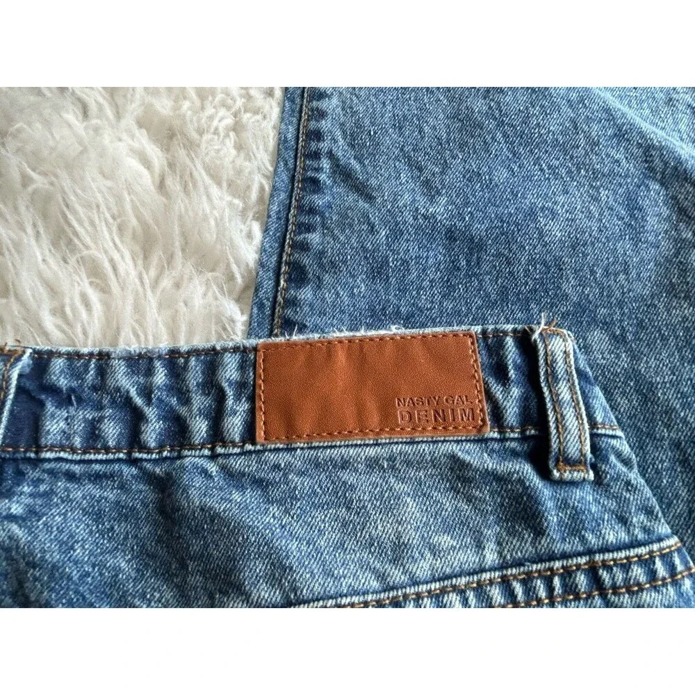 Nasty Gal Women’s Size 8 Acid Washed High Waisted Mom Jeans Y2K